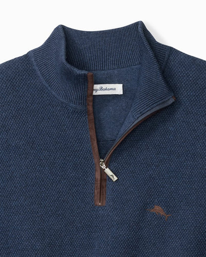 Big & Tall Marlin Luxe Half-Zip Sweater - Tommy Bahama Men