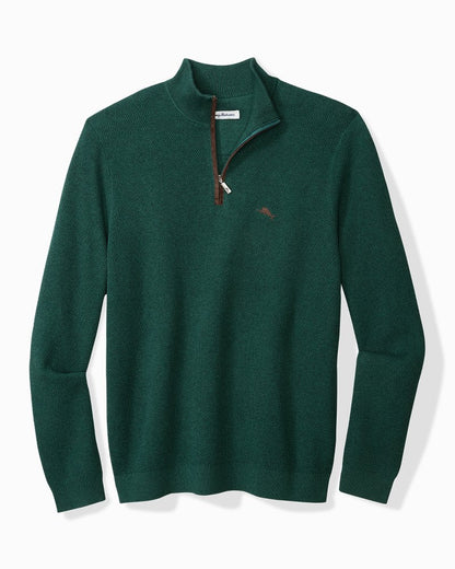 Big & Tall Marlin Luxe Half-Zip Sweater - Tommy Bahama Men