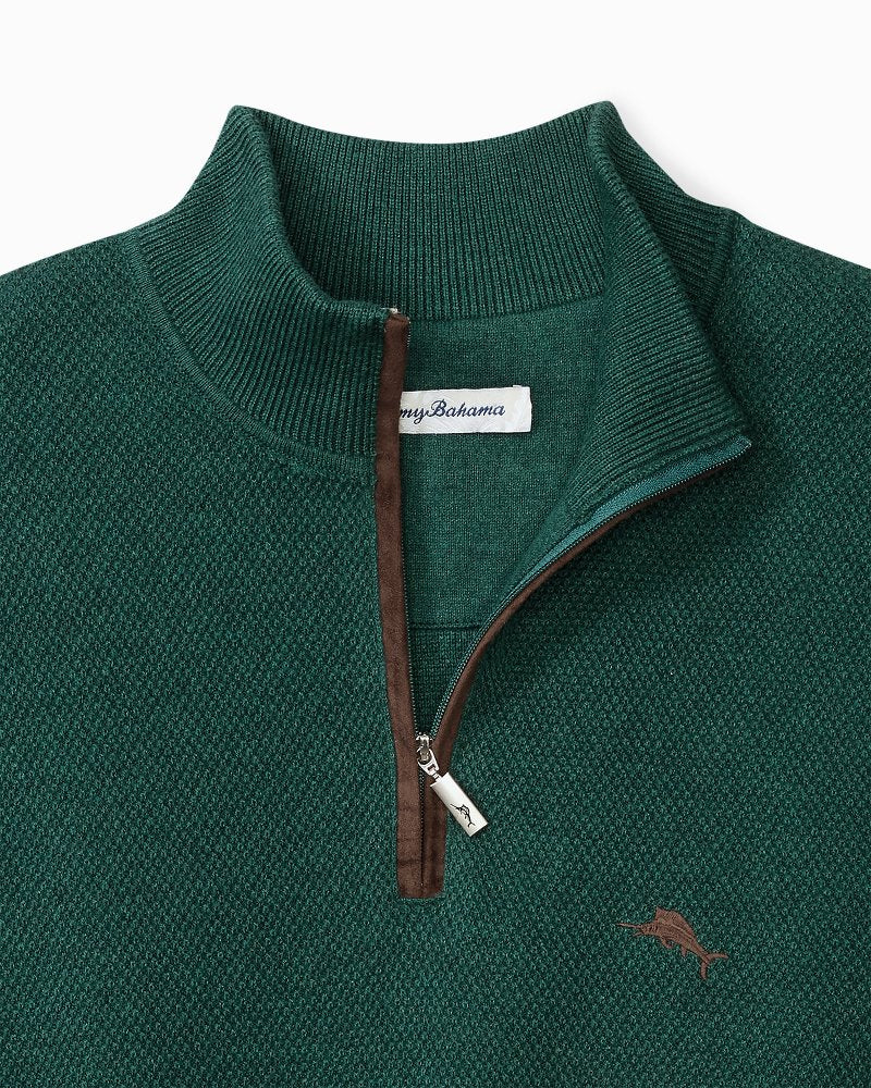Big & Tall Marlin Luxe Half-Zip Sweater - Tommy Bahama Men