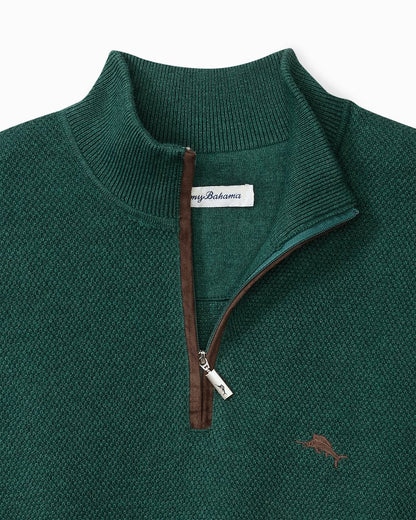 Big & Tall Marlin Luxe Half-Zip Sweater - Tommy Bahama Men