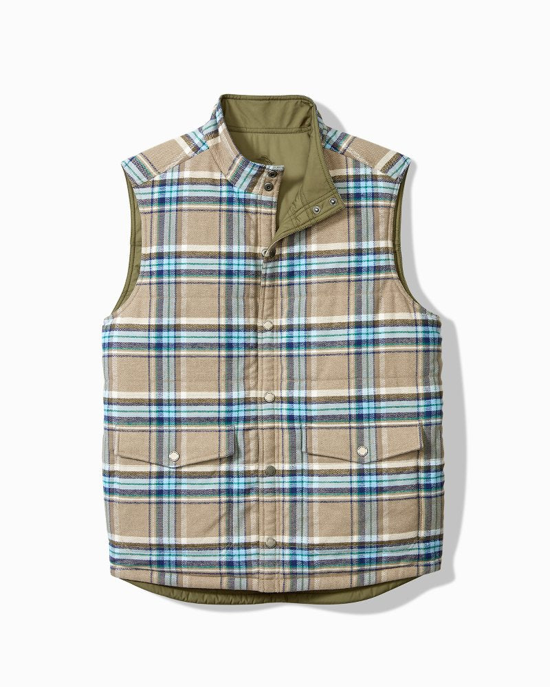 Big & Tall Oak Harbor Reversible Vest - Tommy Bahama Men