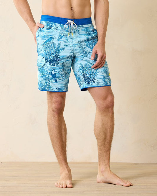 Big & Tall Baja Bird's Eye View Boardshorts - Tommy Bahama Men