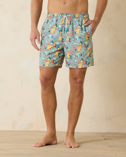 Big & Tall Naples Tales of a Cocktail Swim Trunks - Tommy Bahama Men