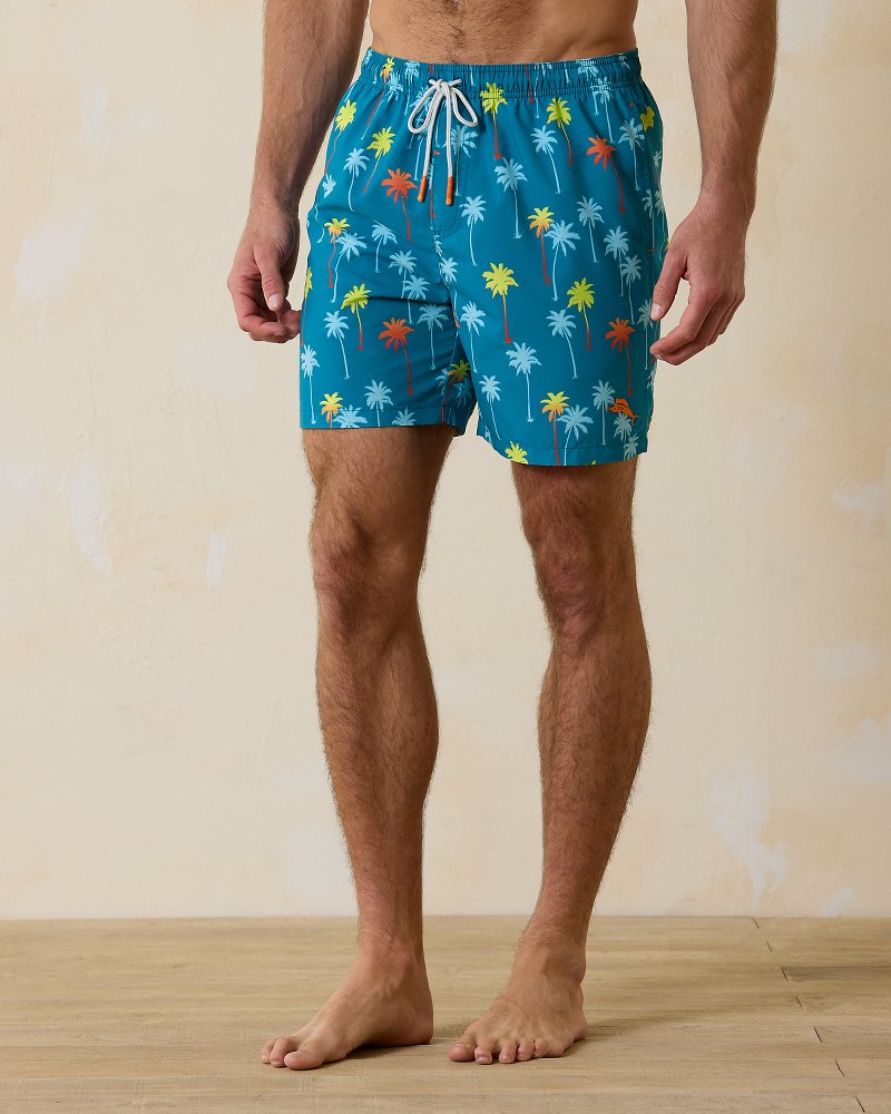 Big & Tall Naples Pom Palms Swim Trunks - Tommy Bahama Men