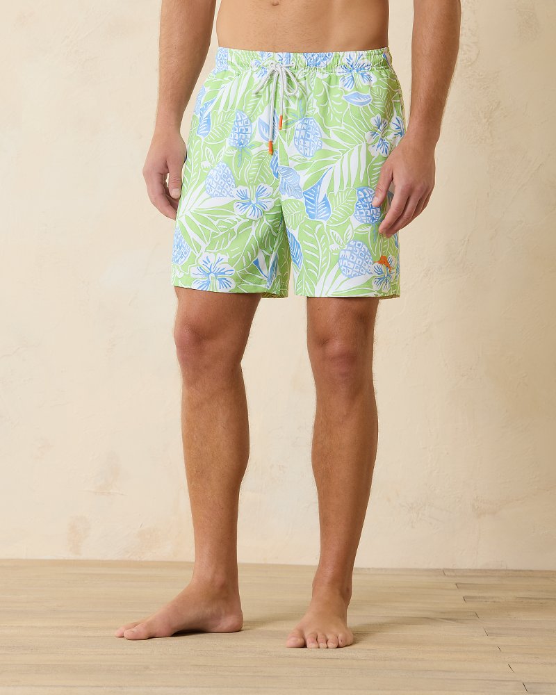 Big & Tall Naples Pineapple Hideaway Swim Trunks - Tommy Bahama Men