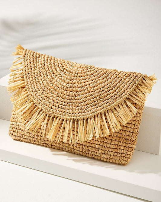 Sunburst Raffia Clutch - Tommy Bahama Women