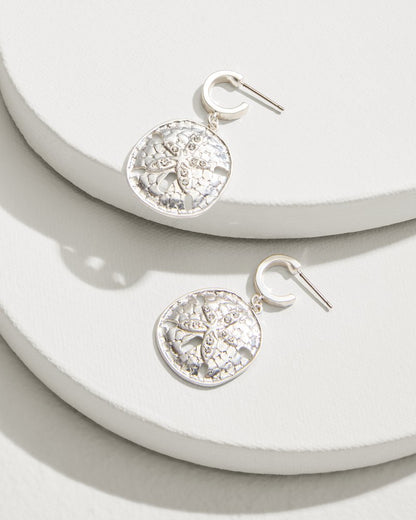Marco Island Sand Dollar Drop Hoop Earrings - Tommy Bahama Women