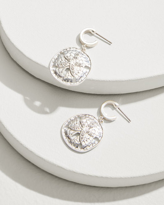 Marco Island Sand Dollar Drop Hoop Earrings - Tommy Bahama Women