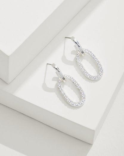 Sanibel Island Crystal Link Drop Earrings - Tommy Bahama Women