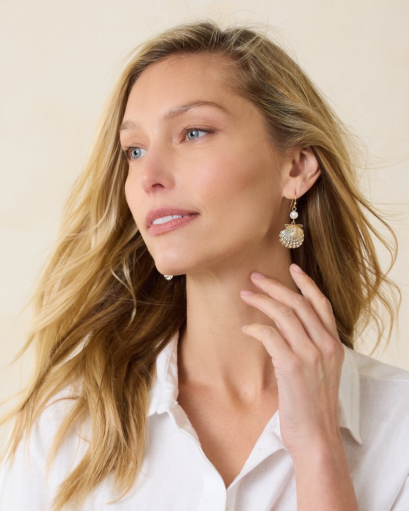 Sanibel Island Pearl and Shell Drop Earrings - Tommy Bahama Women