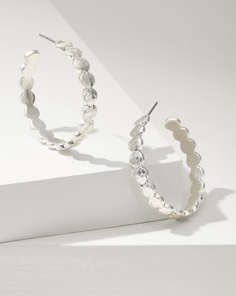 Marco Island Textured Disc Hoop Earrings - Tommy Bahama Women