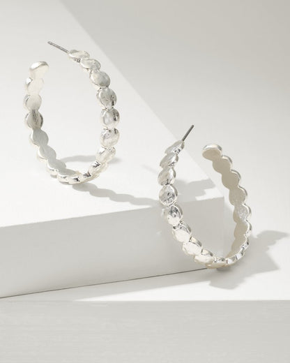 Marco Island Textured Disc Hoop Earrings - Tommy Bahama Women