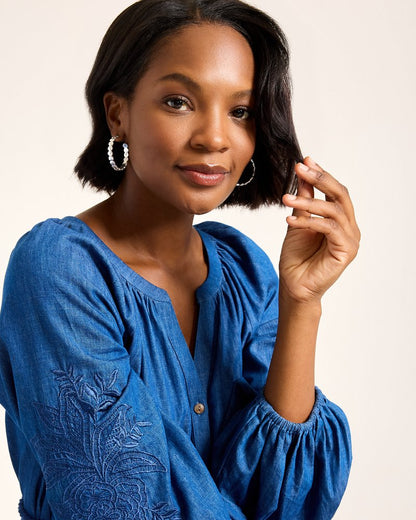 Marco Island Textured Disc Hoop Earrings - Tommy Bahama Women