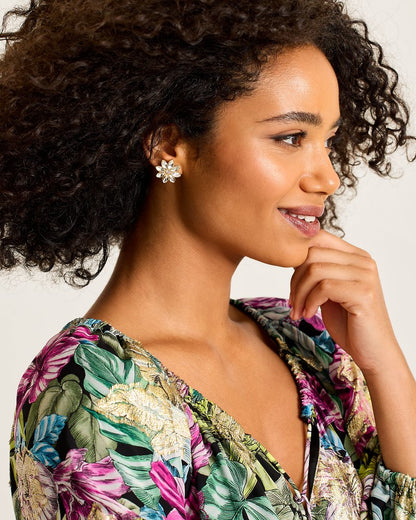 Tidal Treasure Floral Stud Earrings - Tommy Bahama Women