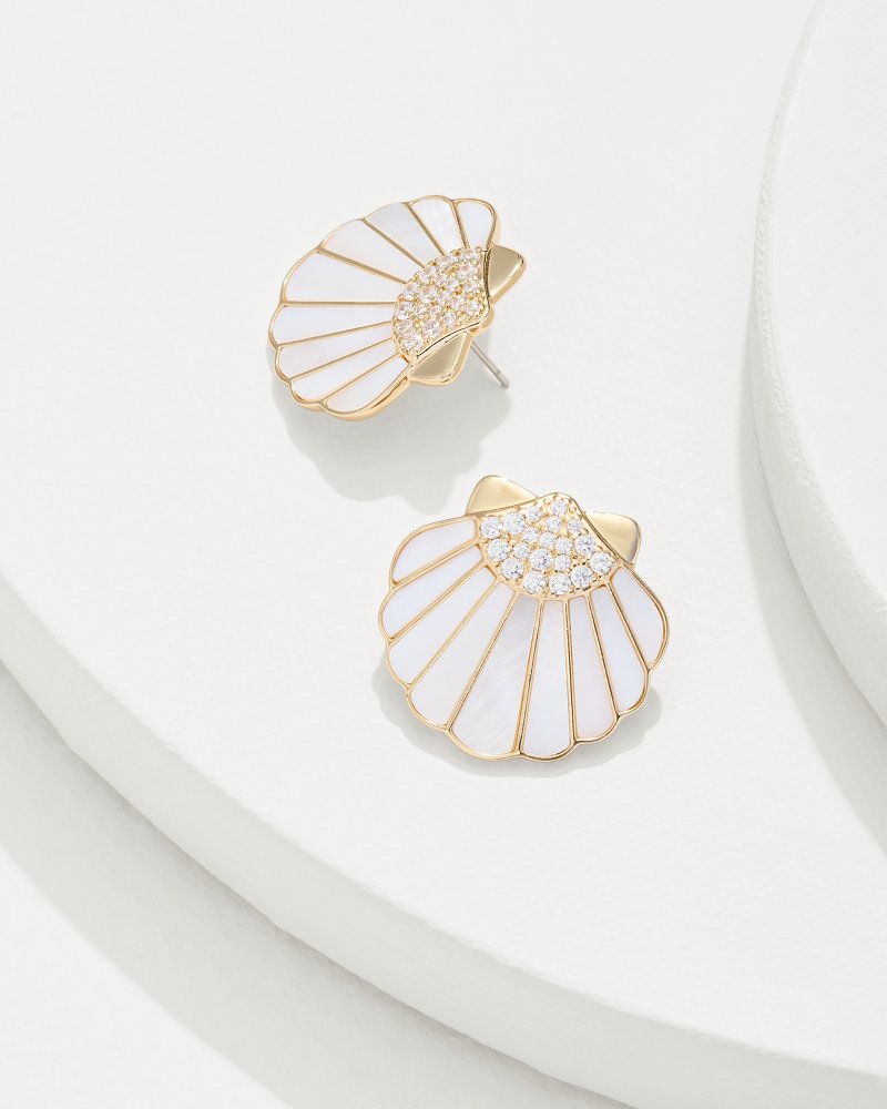 Moments in Paradise Mother of Pearl and Shell Statement Earrings - Tommy Bahama Women