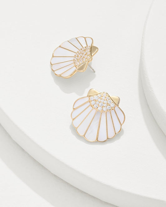 Moments in Paradise Mother of Pearl and Shell Statement Earrings - Tommy Bahama Women