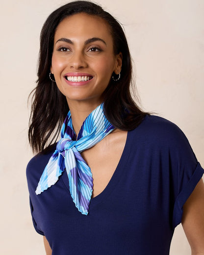 Mosaic Stripes Pleated Diamond Scarf - Tommy Bahama Women