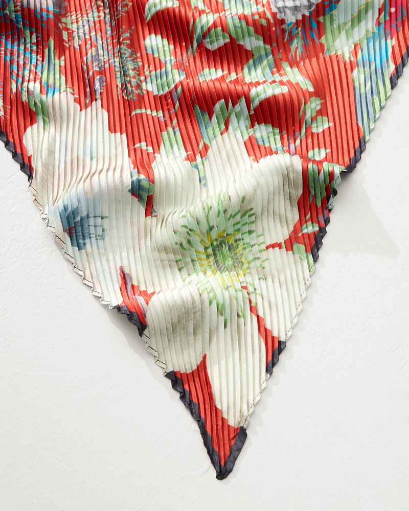Amaryllis Pleated Diamond Scarf - Tommy Bahama Women