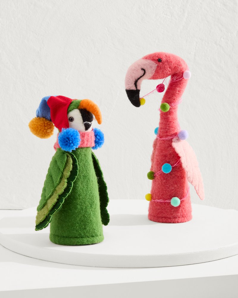 Flamingo & Parrot Bottle Topper Set - Tommy Bahama Beach & Home