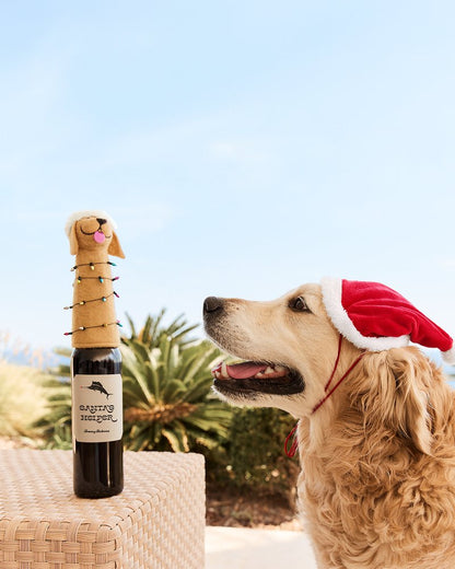 Santa & Retriever Bottle Topper Set - Tommy Bahama Beach & Home
