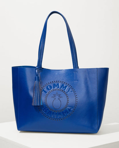 Tommy Bahama Perforated Leather Tote - Tommy Bahama Women