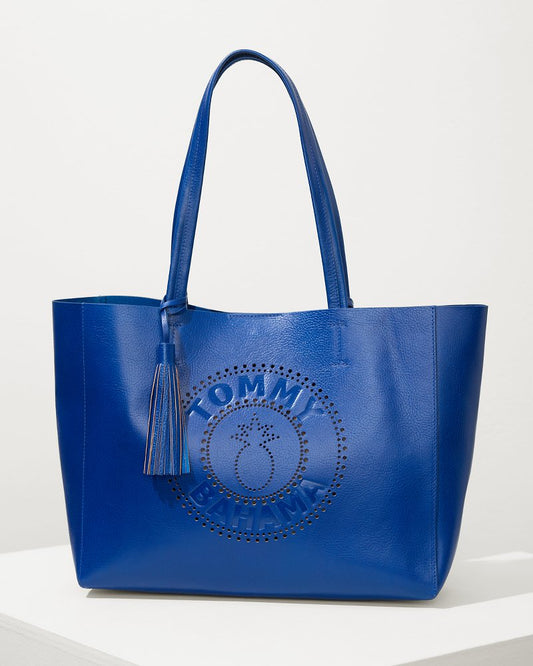 Tommy Bahama Perforated Leather Tote - Tommy Bahama Women