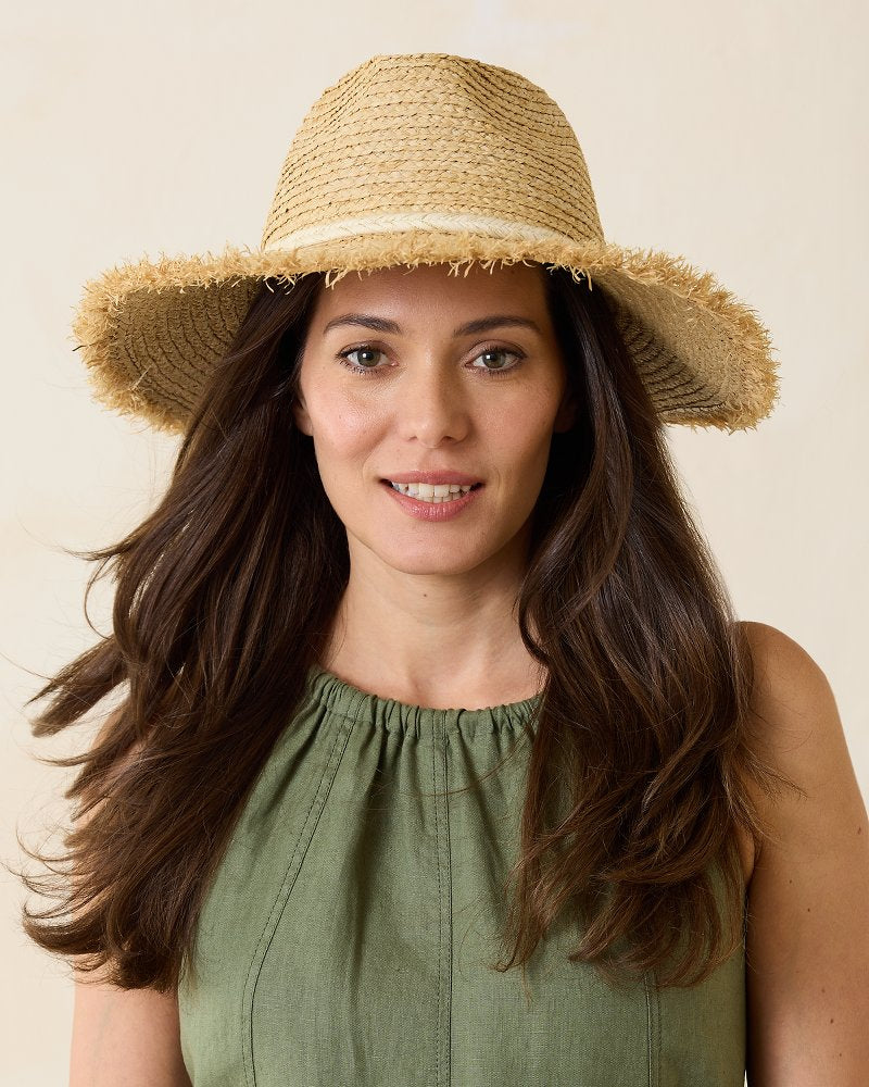 Brighton Fringe Brim Raffia Hat - Tommy Bahama Women