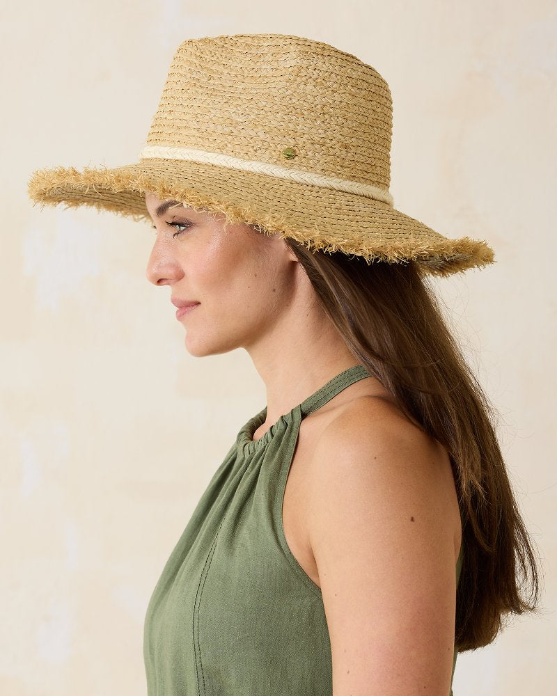 Brighton Fringe Brim Raffia Hat - Tommy Bahama Women