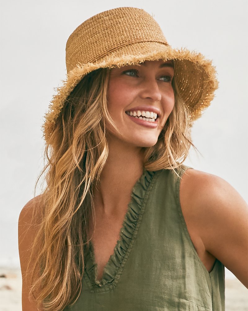 Raffia Packable Bucket Hat - Tommy Bahama Women