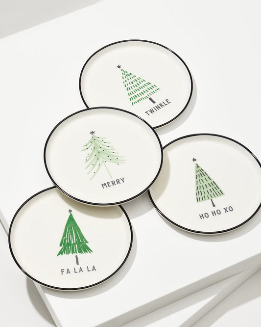 Holiday Tree Appetizer Plates—Set of 4 - Tommy Bahama Beach & Home