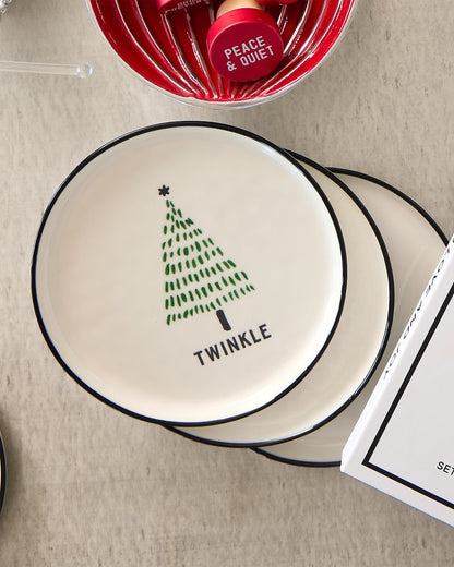 Holiday Tree Appetizer Plates—Set of 4 - Tommy Bahama Beach & Home