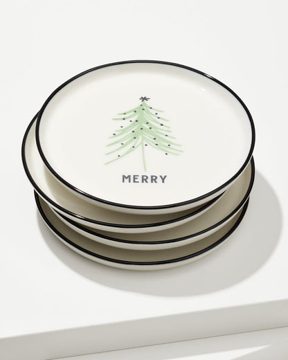 Holiday Tree Appetizer Plates—Set of 4 - Tommy Bahama Beach & Home