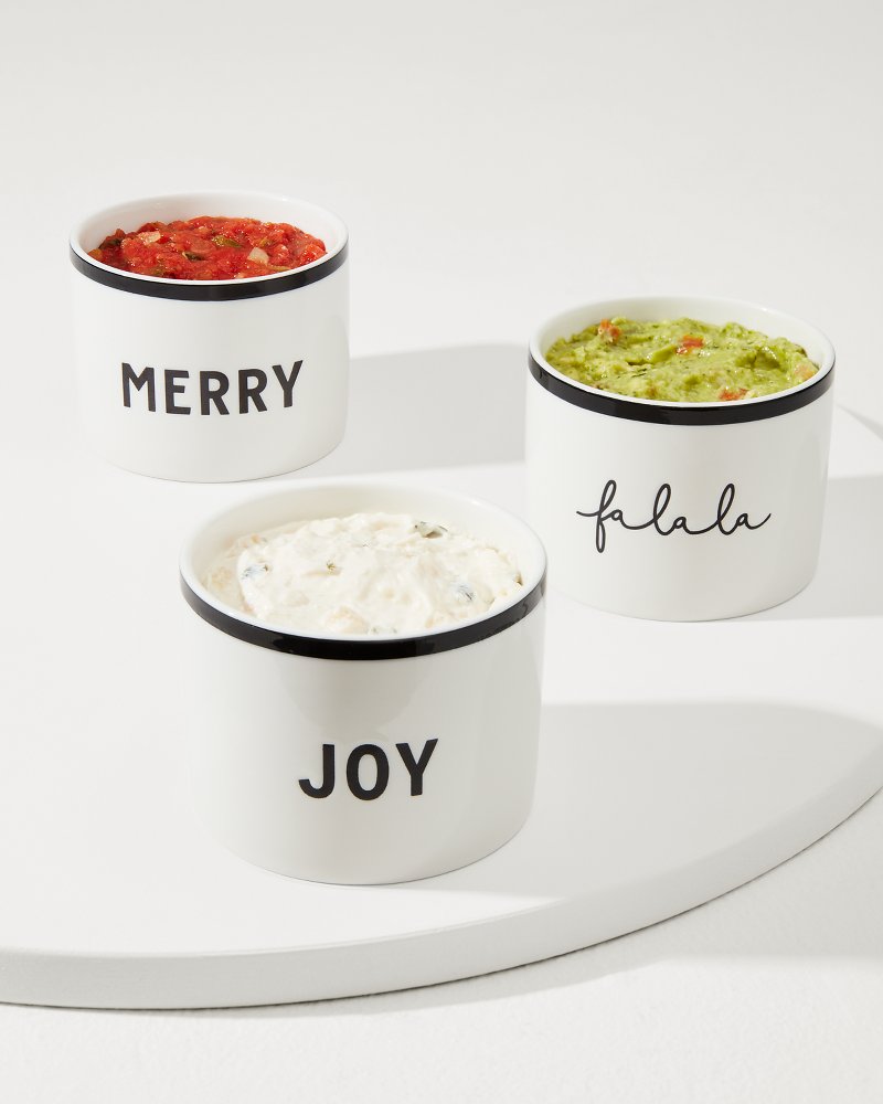 Ceramic Holiday Dip Bowls—Set of 3 - Tommy Bahama Beach & Home