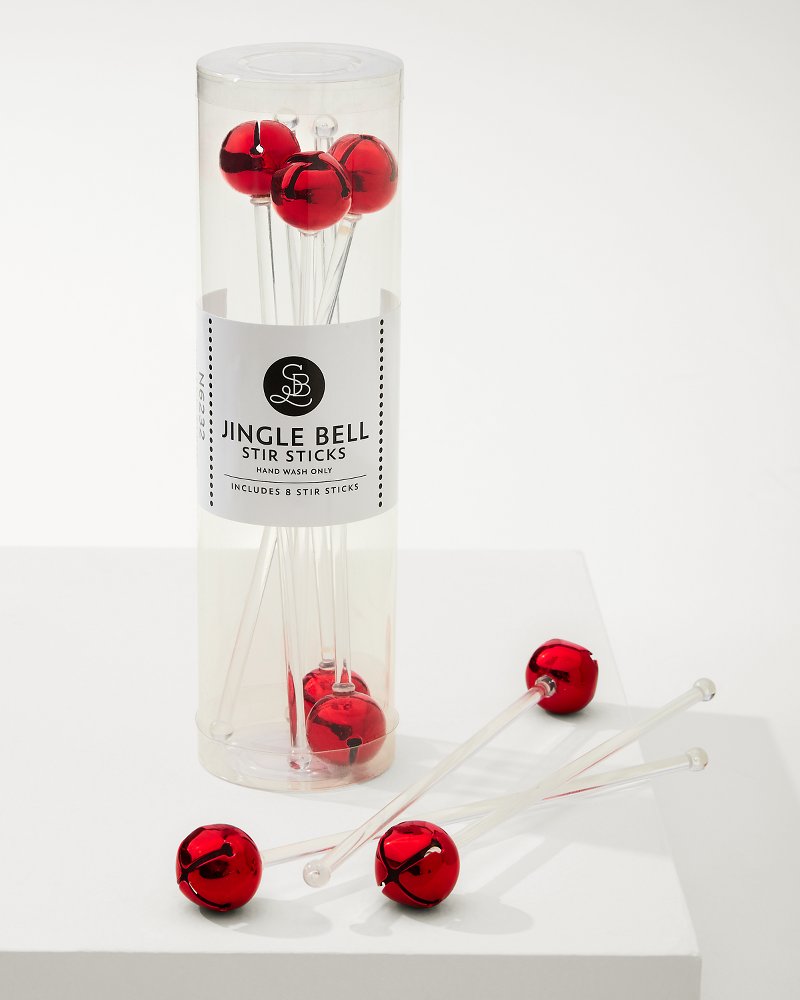 Jingle Bell Red Stir Sticks - Tommy Bahama Beach & Home