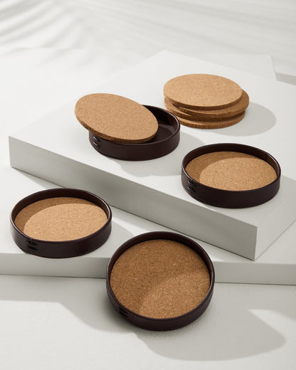 Leather Coasters—Set of 4 - Tommy Bahama Beach & Home