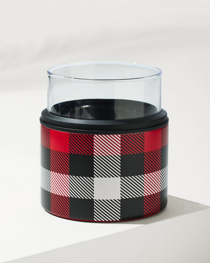 Asobu® On the Rocks Glass & Kuzie - Plaid - Tommy Bahama Beach & Home