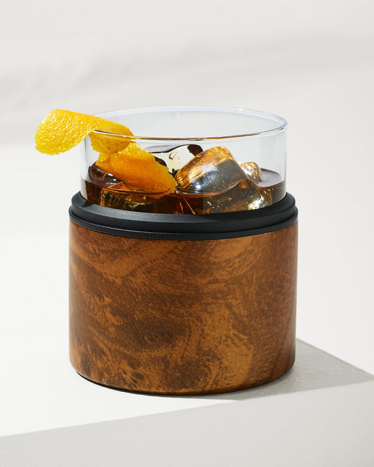 Asobu® On The Rocks Glass & Kuzie - Wood - Tommy Bahama Beach & Home