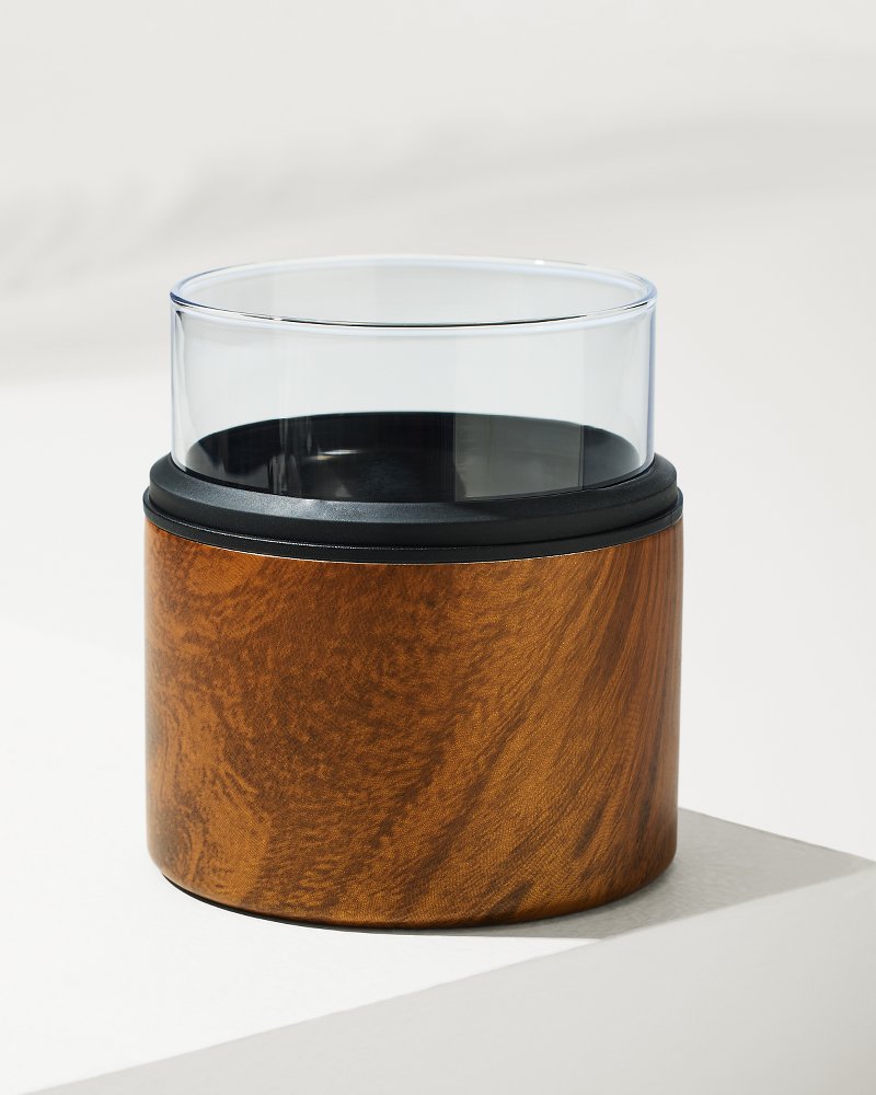 Asobu® On The Rocks Glass & Kuzie - Wood - Tommy Bahama Beach & Home