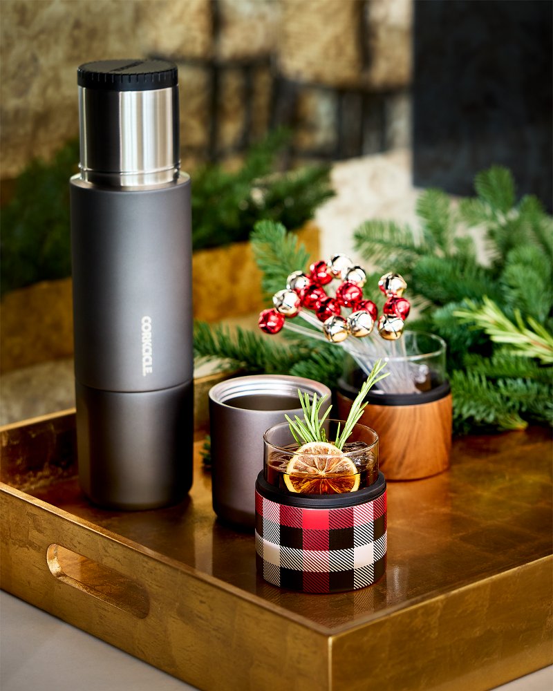 Asobu® On The Rocks Glass & Kuzie - Wood - Tommy Bahama Beach & Home