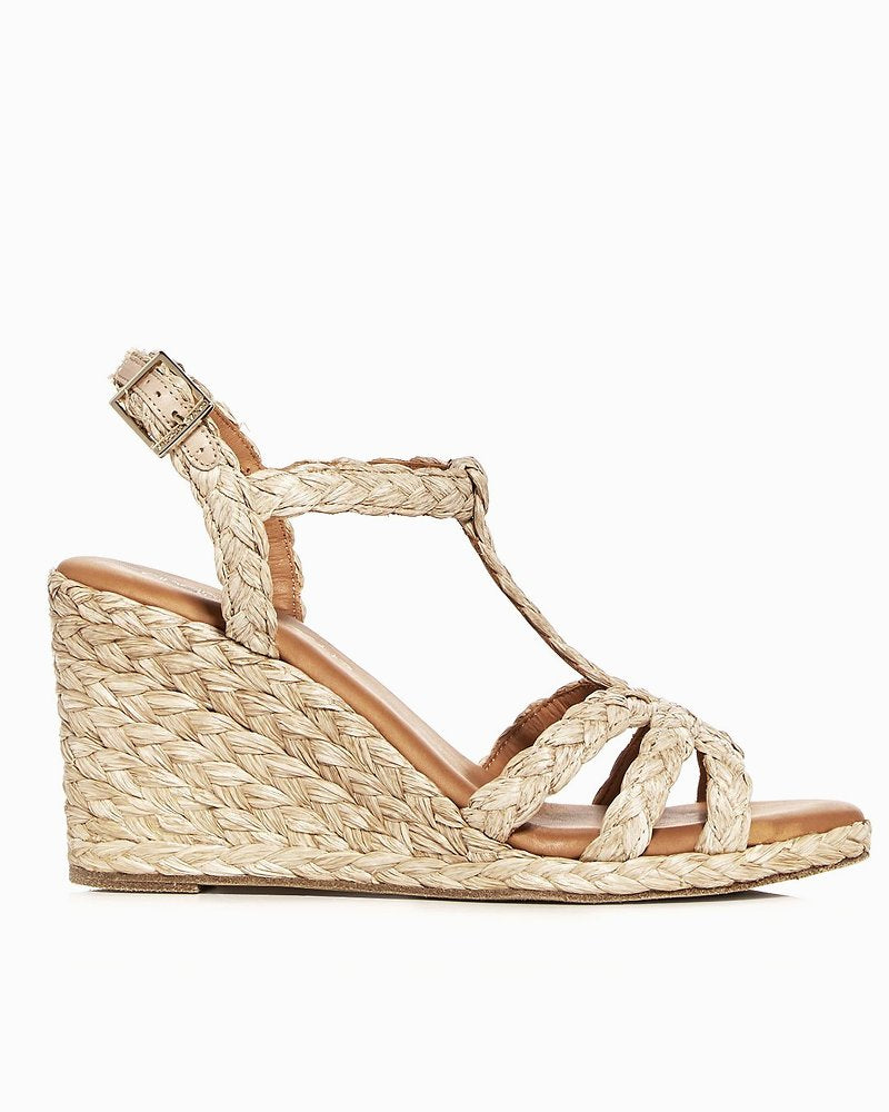 André Assous Madina Raffia Wedges - Tommy Bahama Women