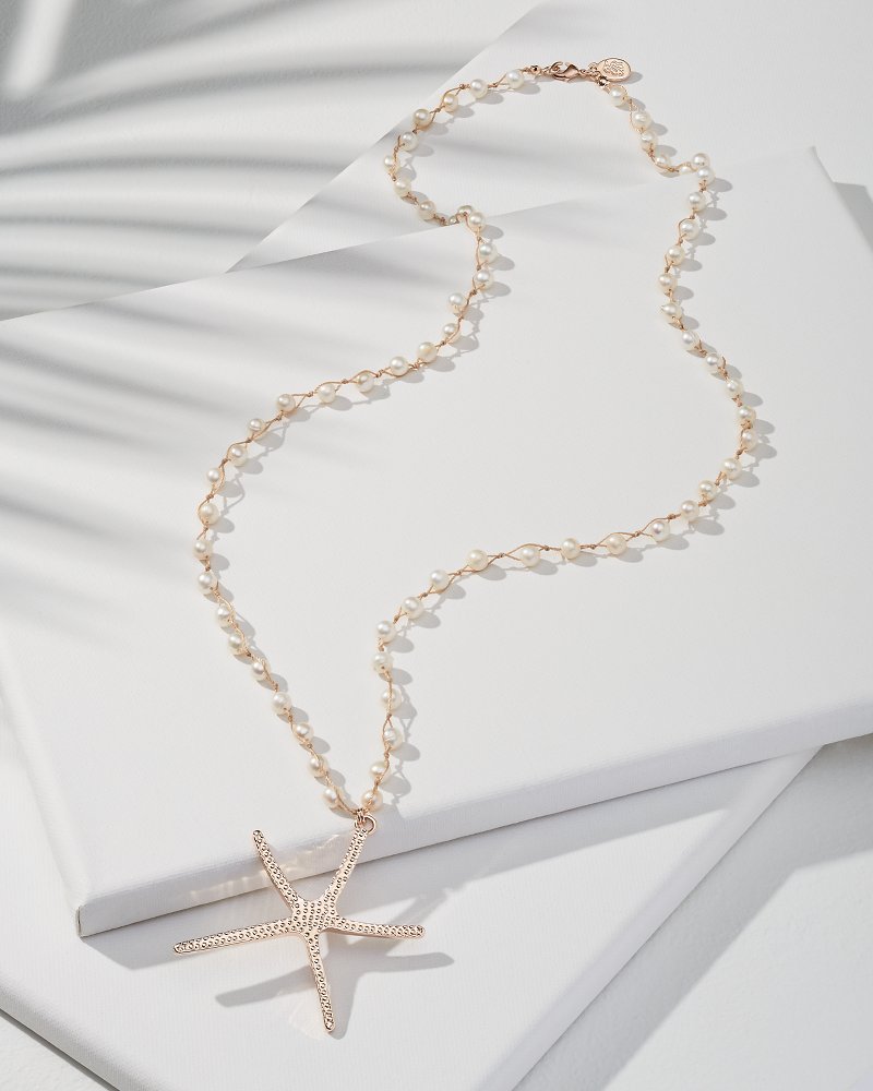 Island Essence Rose Gold Starfish Pendant Necklace - Tommy Bahama Women