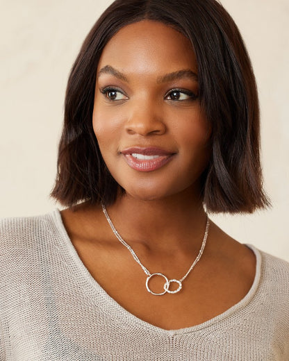Island Essence Rose Gold Double-Loop Necklace - Tommy Bahama Women