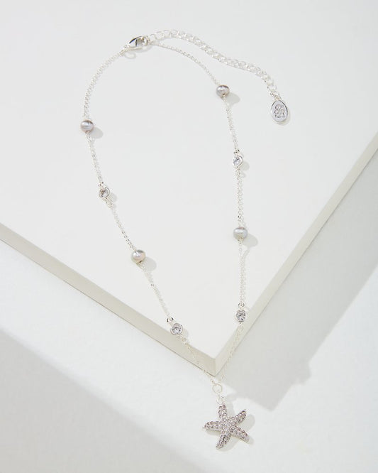 Island Essence Silver Starfish Pearl Necklace - Tommy Bahama Women