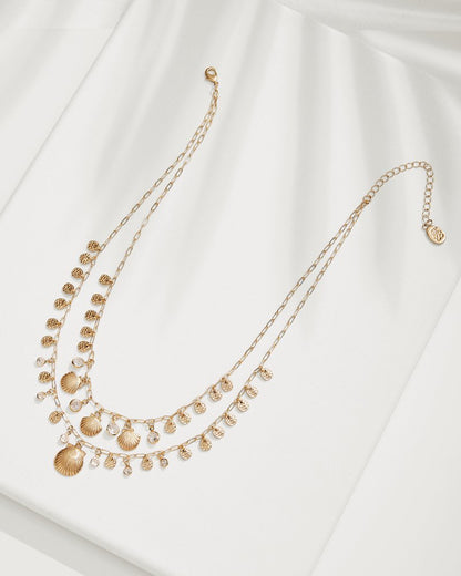 Seaside Layered Charm Statement Necklace - Tommy Bahama Women