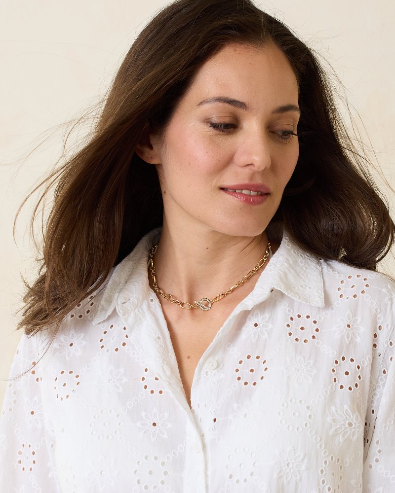 Sanibel Island Crystal Link Necklace - Tommy Bahama Women