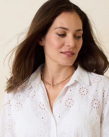 Sanibel Island Crystal Link Necklace - Tommy Bahama Women