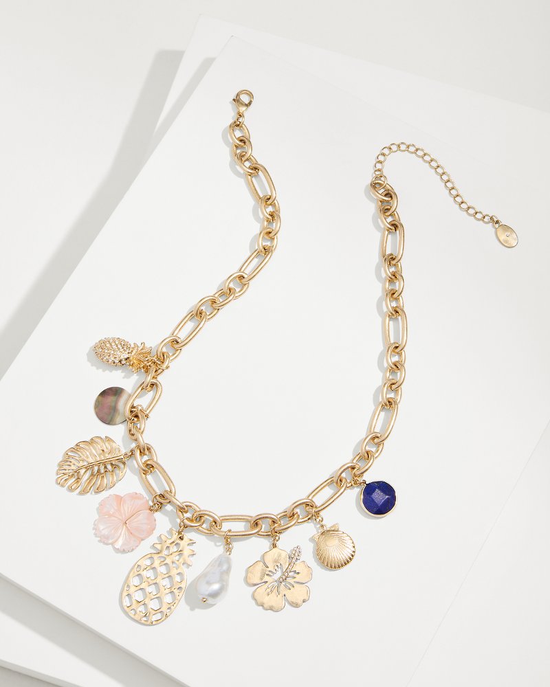 Tropical Blooms Statement Charm Necklace - Tommy Bahama Women