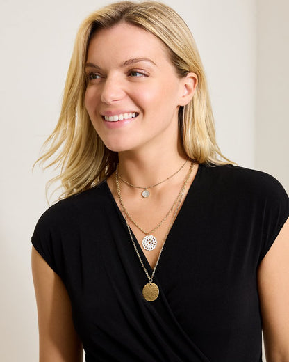 Madeira Mother of Pearl Flower Multi-Row Necklace - Tommy Bahama Women