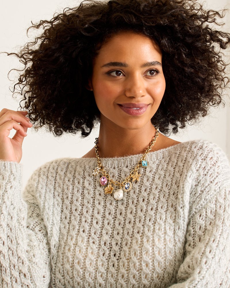 Tidal Treasure Multi-Charm Statement Necklace - Tommy Bahama Women