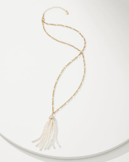 Tidal Treasure Pearl Tassel Necklace - Tommy Bahama Women